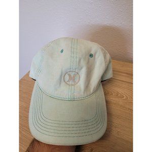 Women's HURLEY Surf Hat Adjustable Cap Blue Green